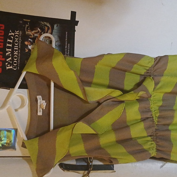 BCBGENERATION DRESS 👗 SIZE SMALL COLOR GREY GREENISH YELLOW VERY CUTE - Picture 4 of 8